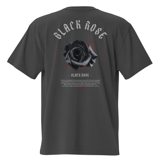 Black Rose Oversized Tee