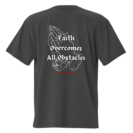 Faith Overcomes Oversized Tee