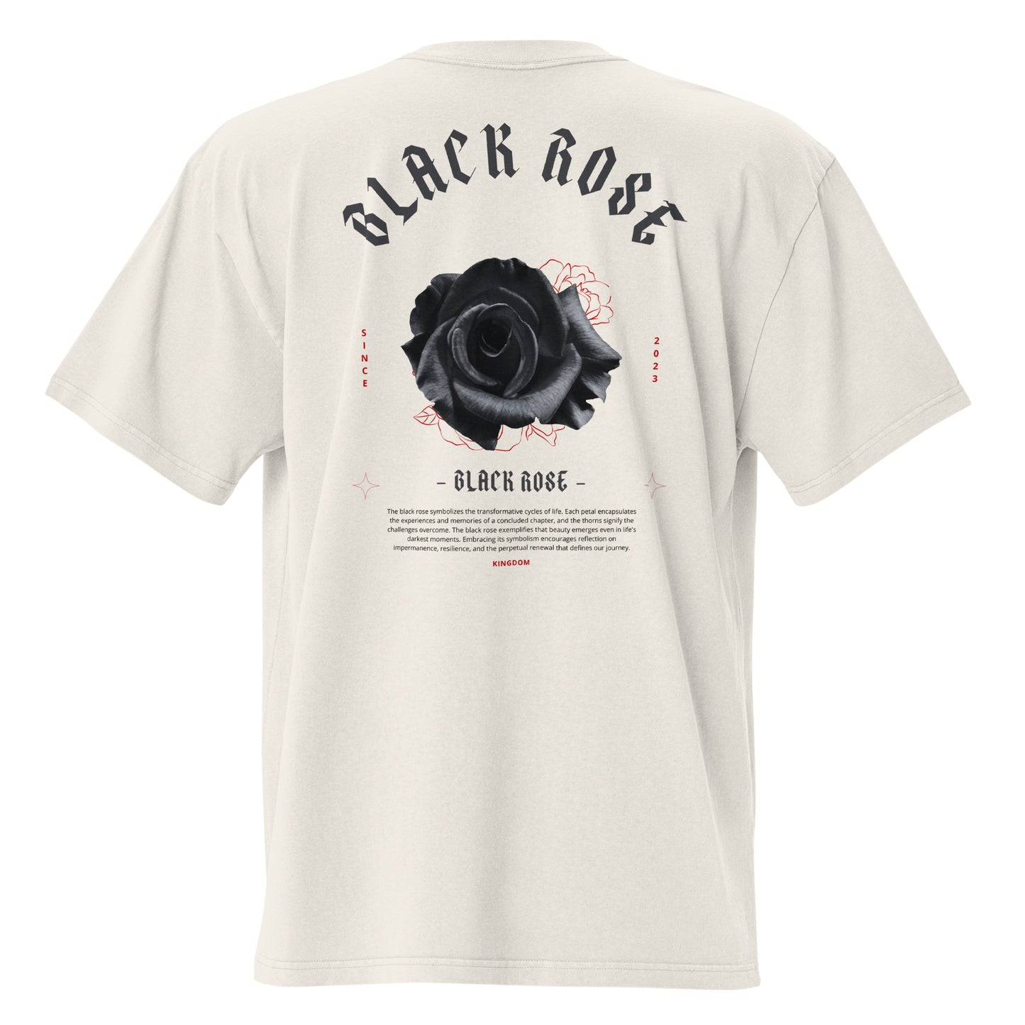Black Rose Oversized Tee